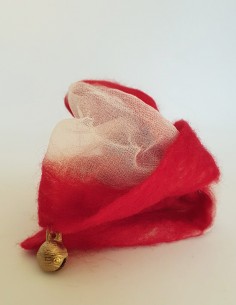 Braccialetto Chiffon Seta Lana Merinos - Il Braccialetto Rosso